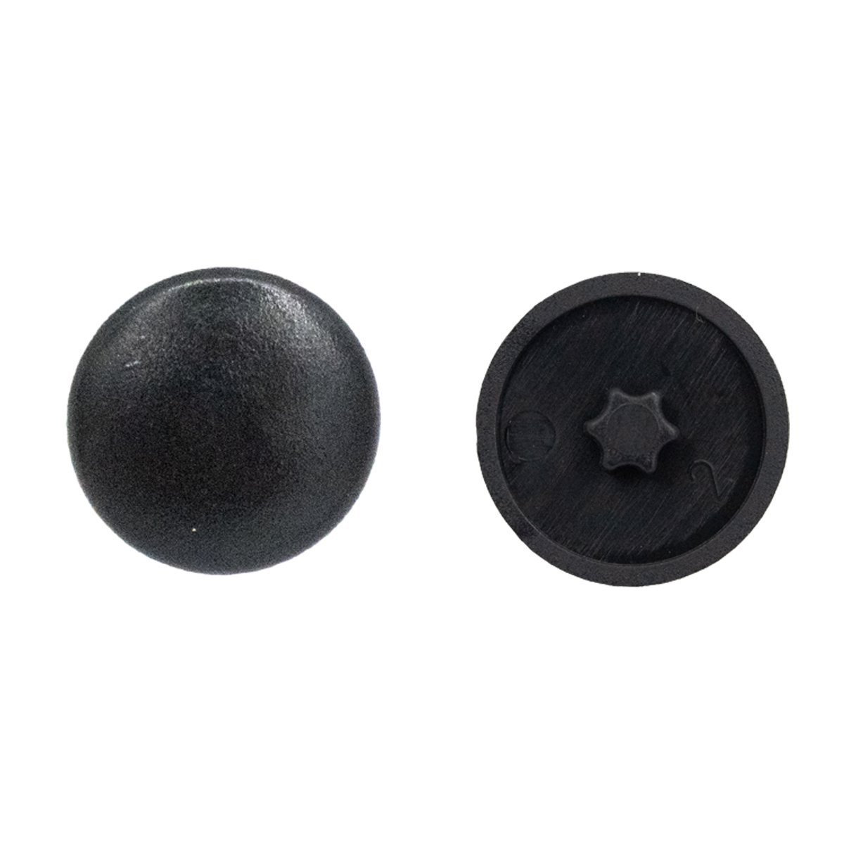 Abdeckkappen für Schrauben TORX-10 Schwarz 25 Stück