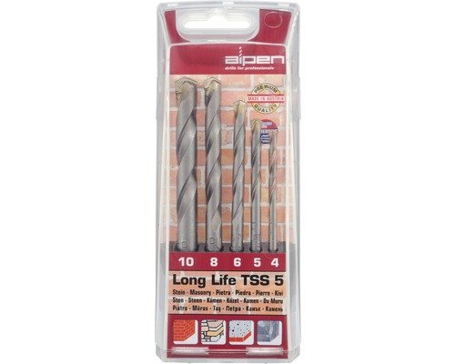 Alpen Steinbohrer Kassette Long Life 5-teilig