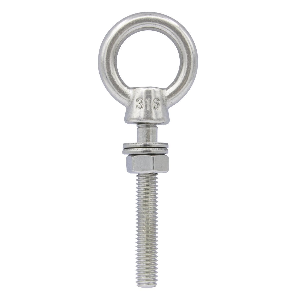 Augbolzen mit metrischen Gewinde M12x120 Edelstahl A4 1 Stück