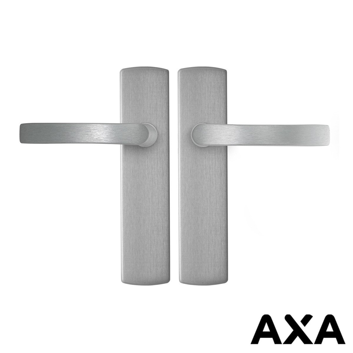 Beschlag für Innentüren aluminium AXA auf Blindschild Luxe