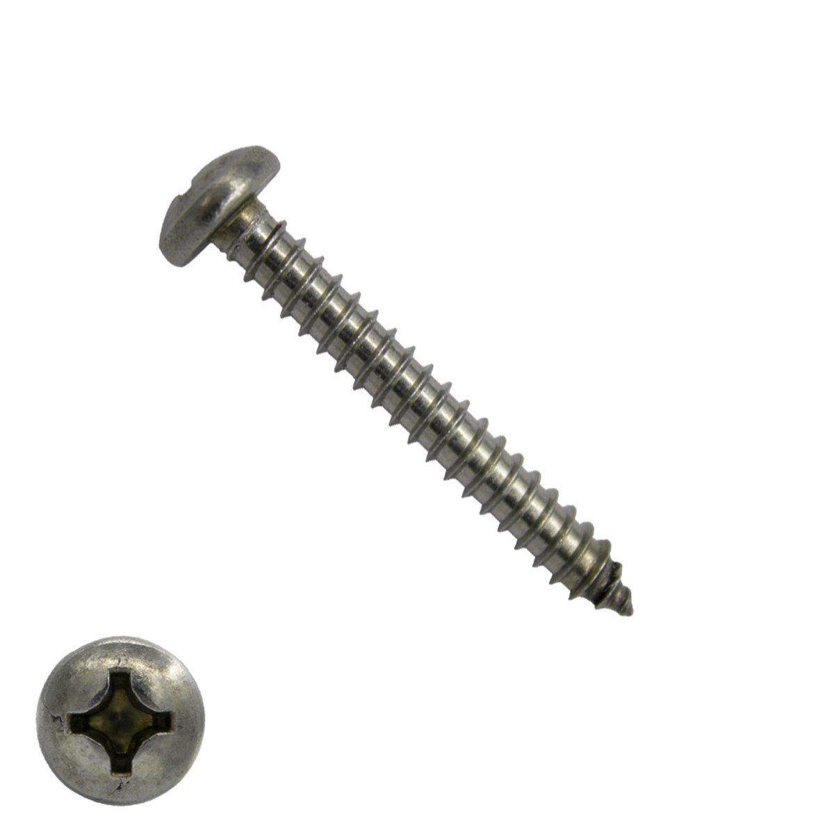 Blechschrauben Edelstahl A2 3,9x38mm Linsenkopf philips DIN7981 200 Stück