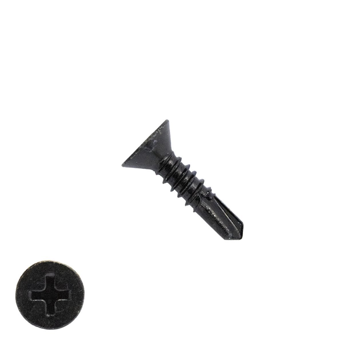 Bohrschrauben Schwarz verzinkt 3,9x13mm Senkkopf philips DIN7504-P 200 Stück