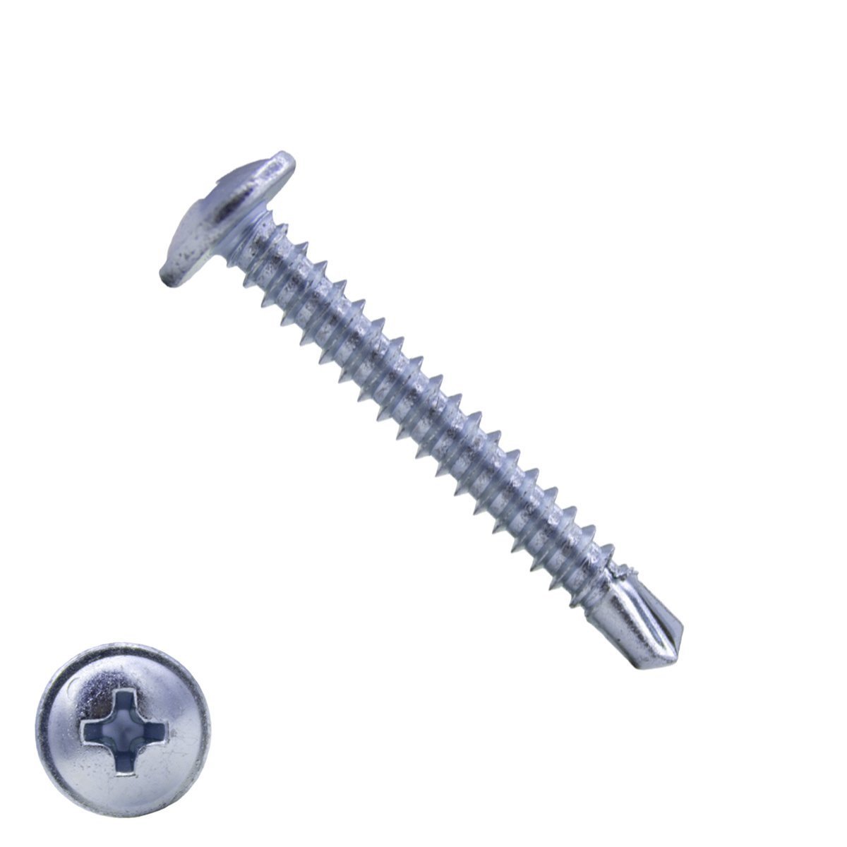 Bohrschrauben verzinkt 4,2x40mm Linsenflanschkopf philips DIN7504-P 200 Stück