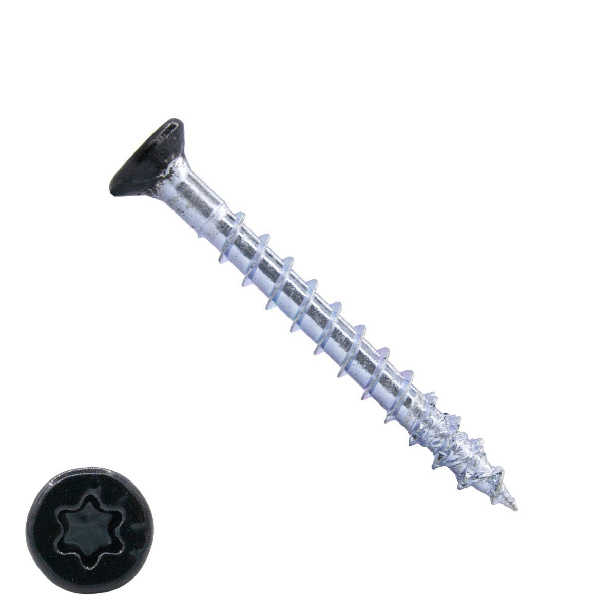 Dynaplus Beslagschrauben 4,5x40mm verzinkt Senkkopf Schwarz TORX 200 Stück