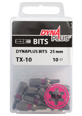 Dynaplus bit TORX-10 ROSA 25mm 10 Stück