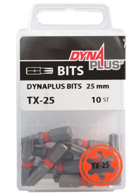 Dynaplus bit TORX-25 ORANGE 25mm 10 Stück