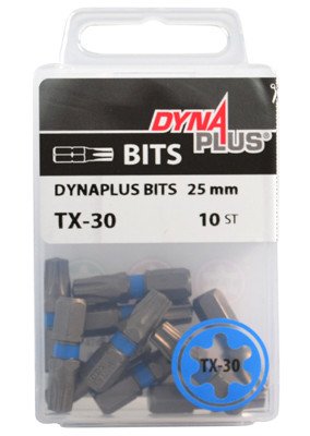 Dynaplus bit TORX-30 BLAU 25mm 10 Stück