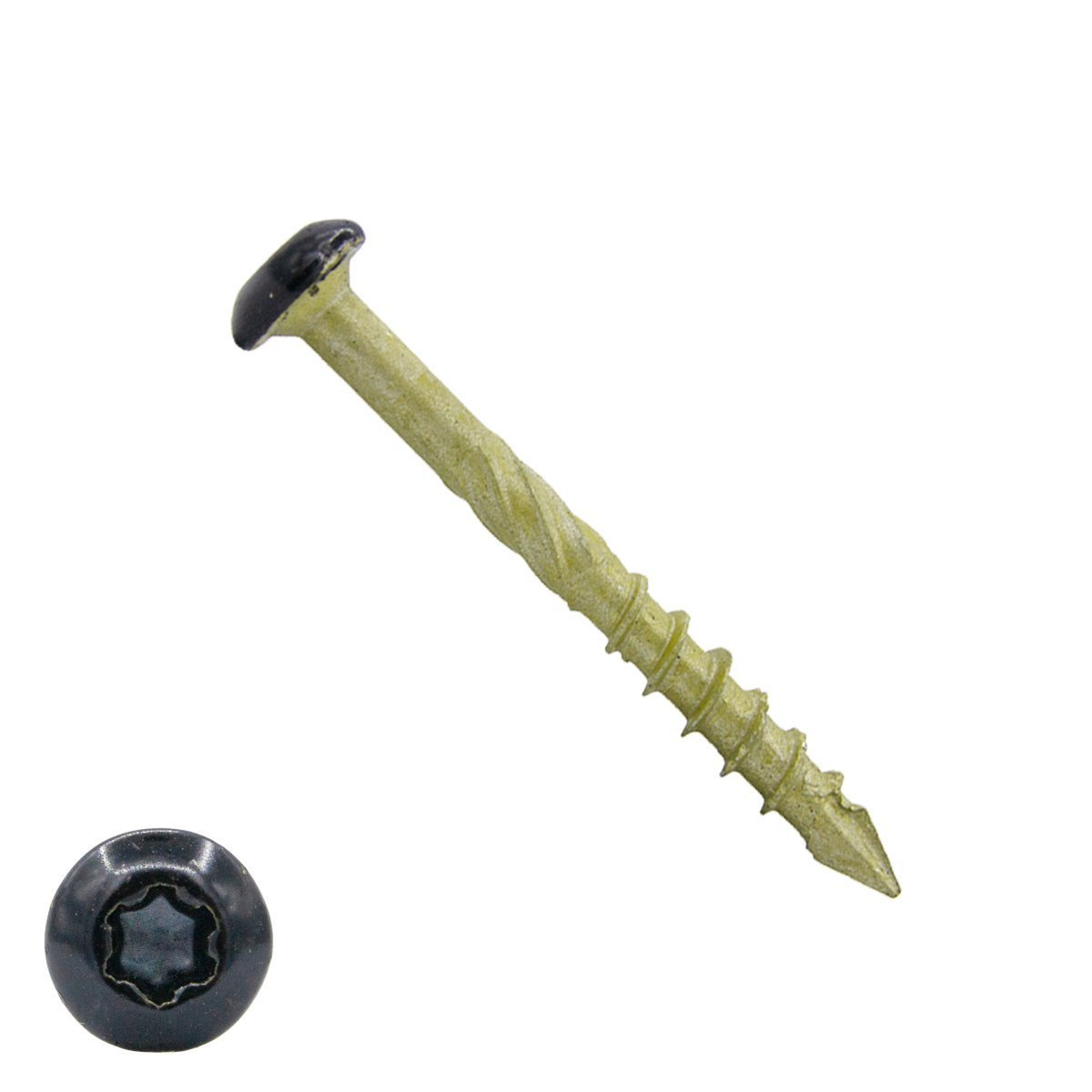 Dynaplus Fassadenschrauben 4x40mm Teilgewinde AR-Coating Bronze Linsenkopf Schwarz TORX 200 Stück