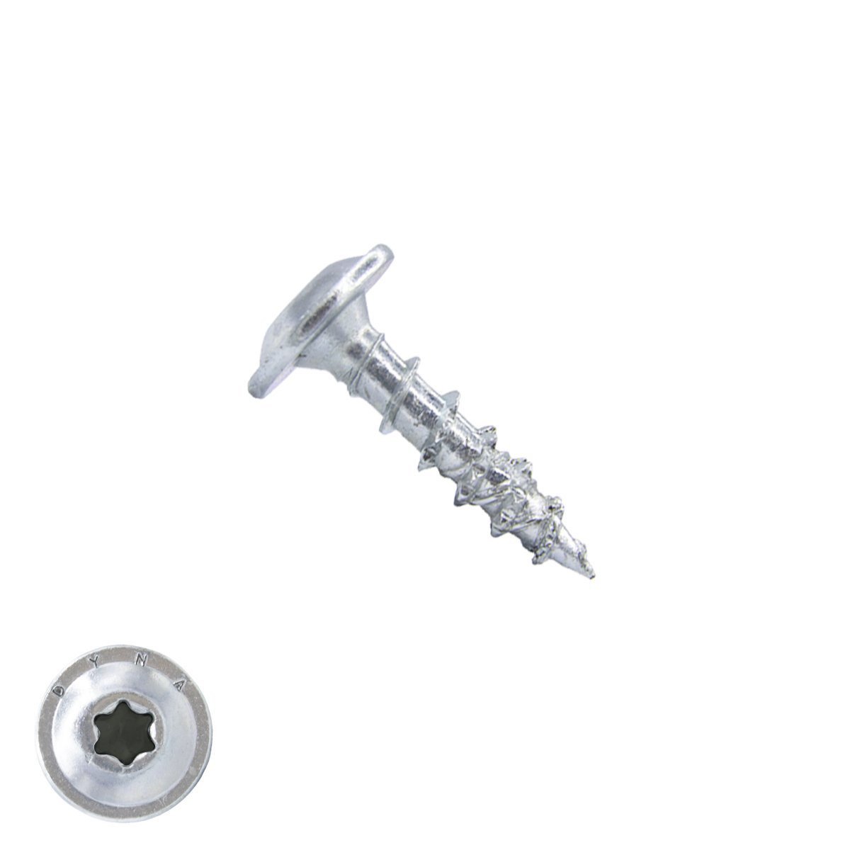 Dynaplus Rückwandschrauben 3x17mm verzinkt Senkkopf TORX 200 Stück