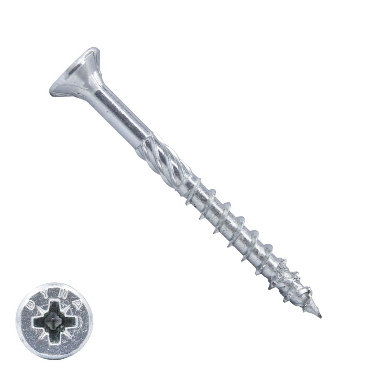 Dynaplus Spanplattenschrauben 4,5x60mm Teilgewinde verzinkt Senkkopf POZI 200 Stück