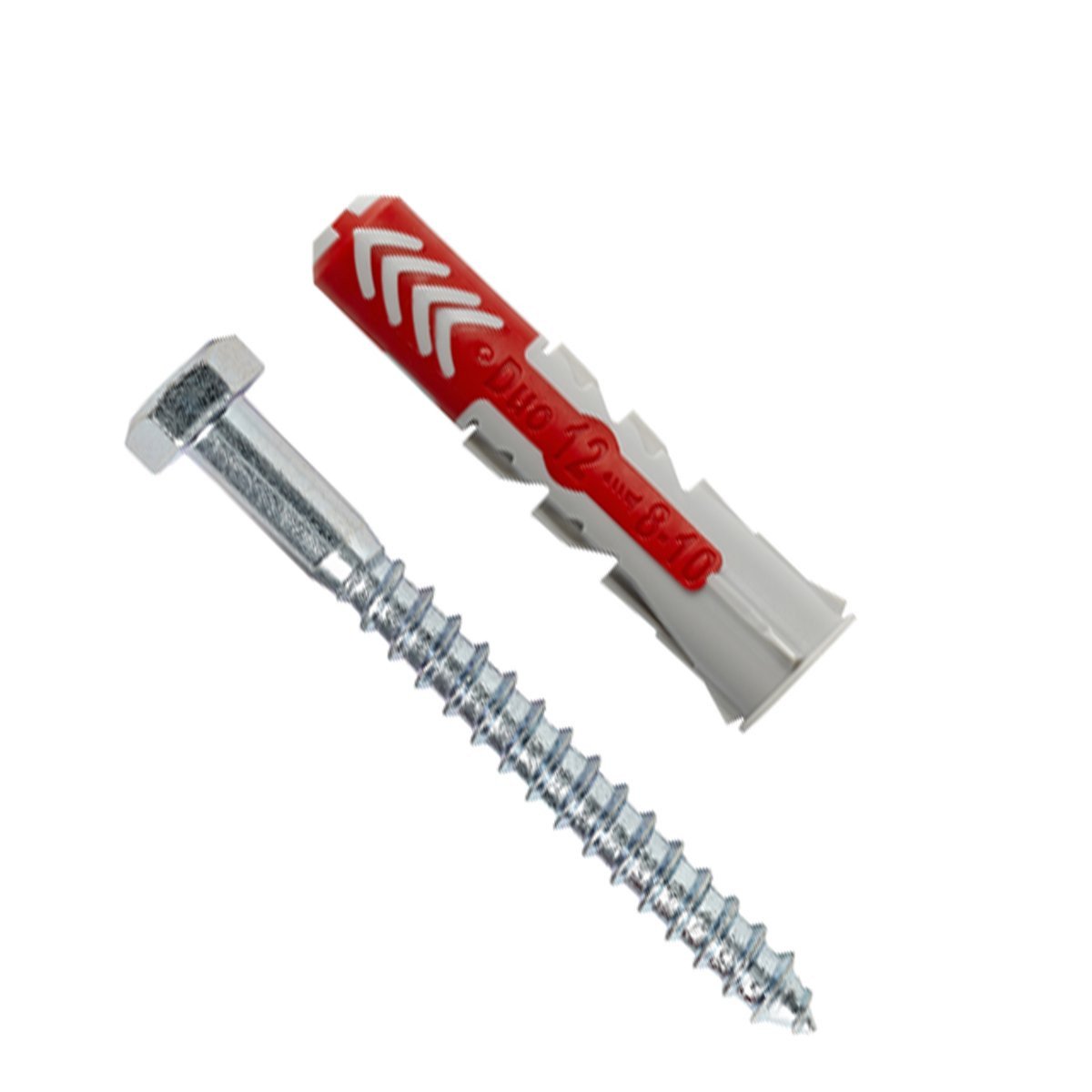 fischer Duopower Dübel 12x60 S mit Schlüsselschrauben 10 Stück