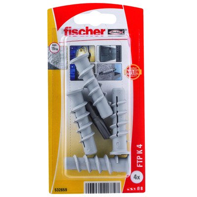 fischer Turbo Porenbetondübel FTP K4 4 Stück