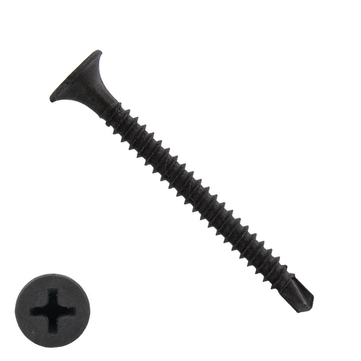 Gipsplattenschrauben 3,5x55mm phosphatiert mit Bohrspitze PH 1000 Stück