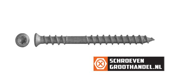 Heco Topix Terrassenschrauben 5x60/35mm Edelstahl A2 TORX 200 Stück