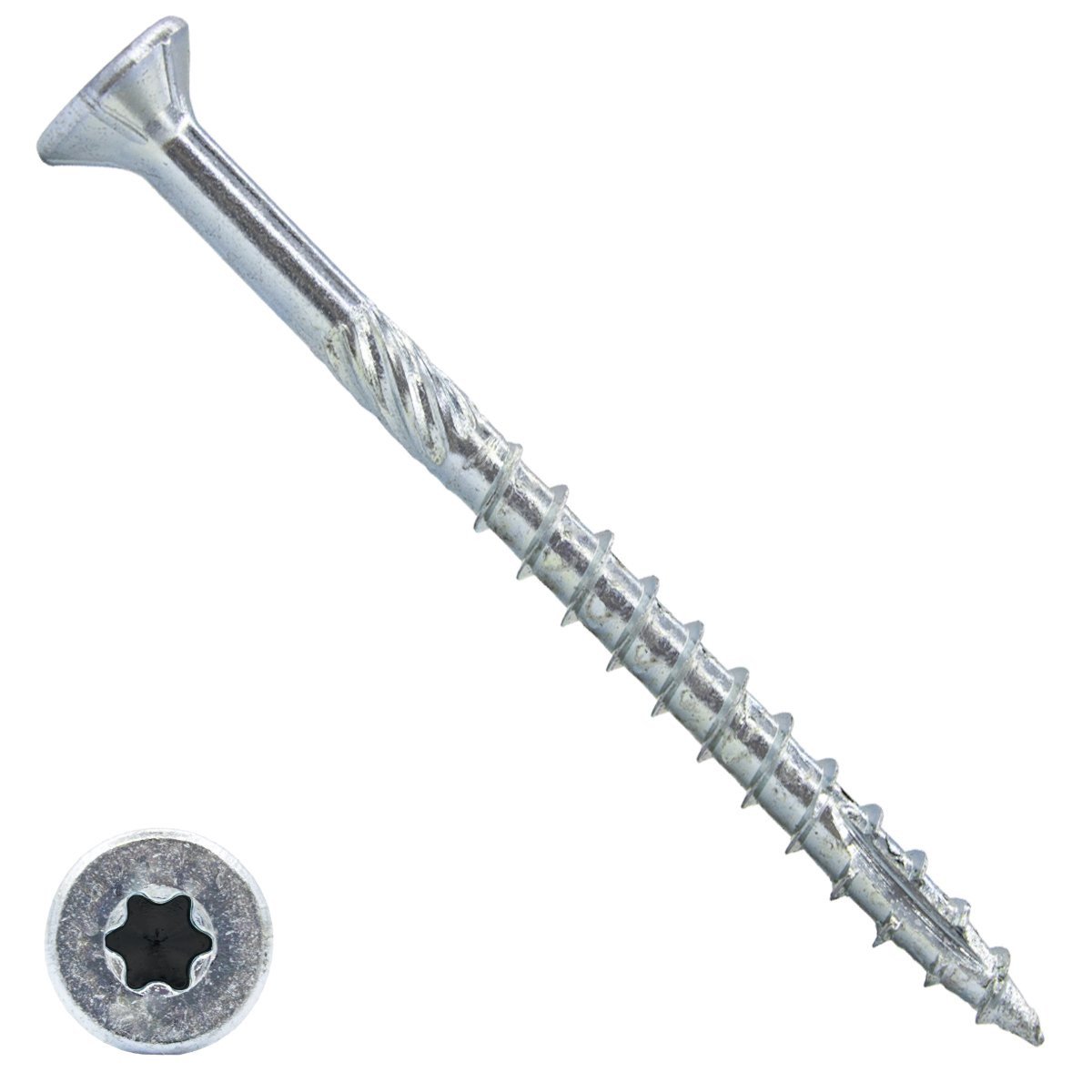 Holzbauschrauben 8x160mm verzinkt TORX-40 Senkkopf Teilgewinde 50 Stück