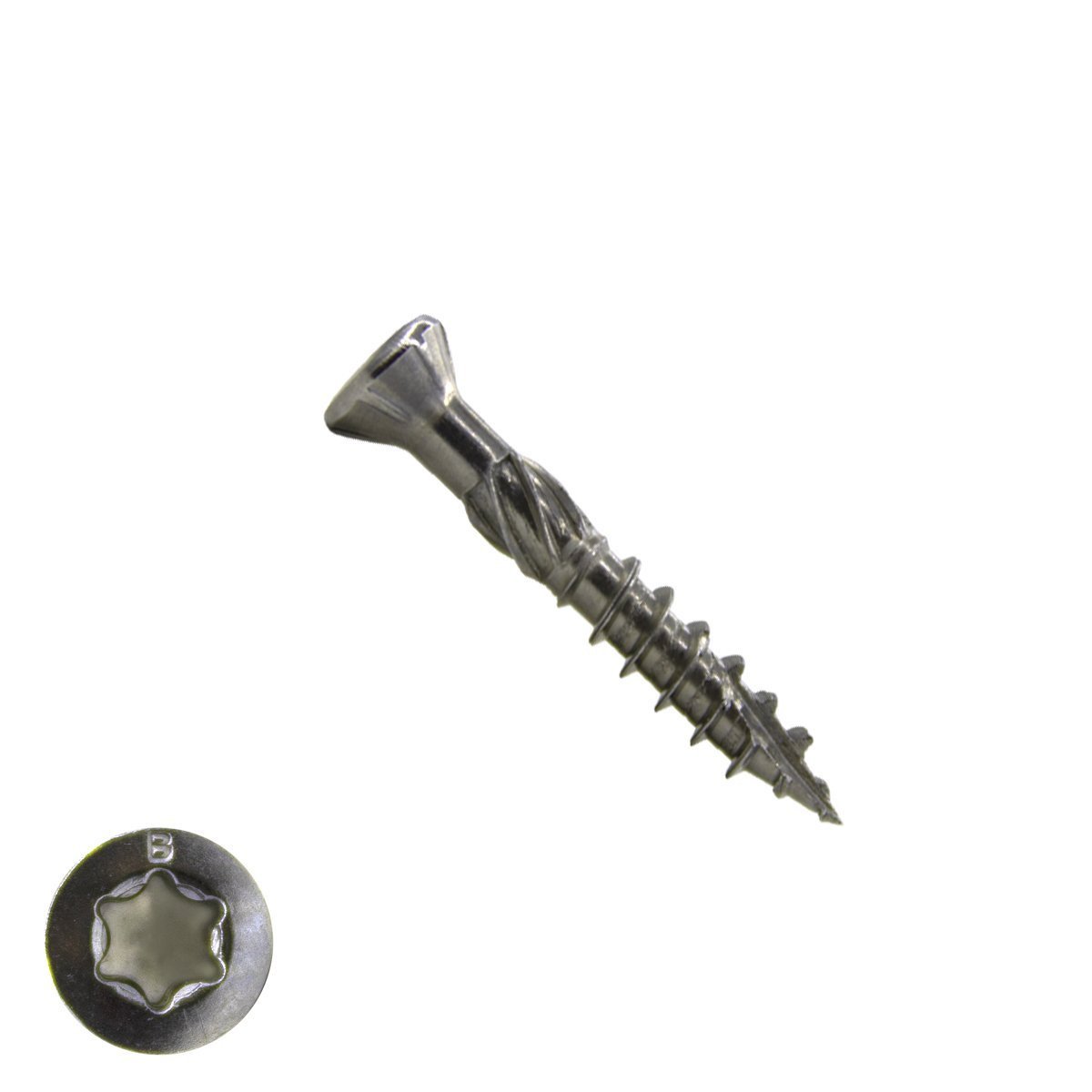 Holzbauschrauben CSK 4,0x30/18mm Edelstahl C1 Fräskopf TORX 200 Stück