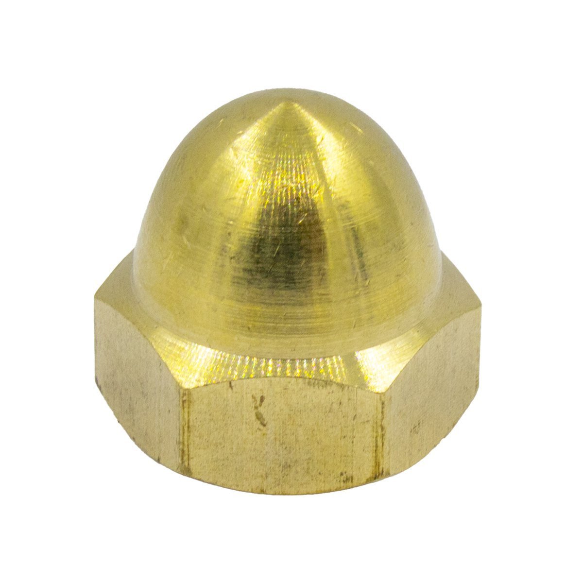 Hutmuttern M12 DIN1587 messing 10 Stück