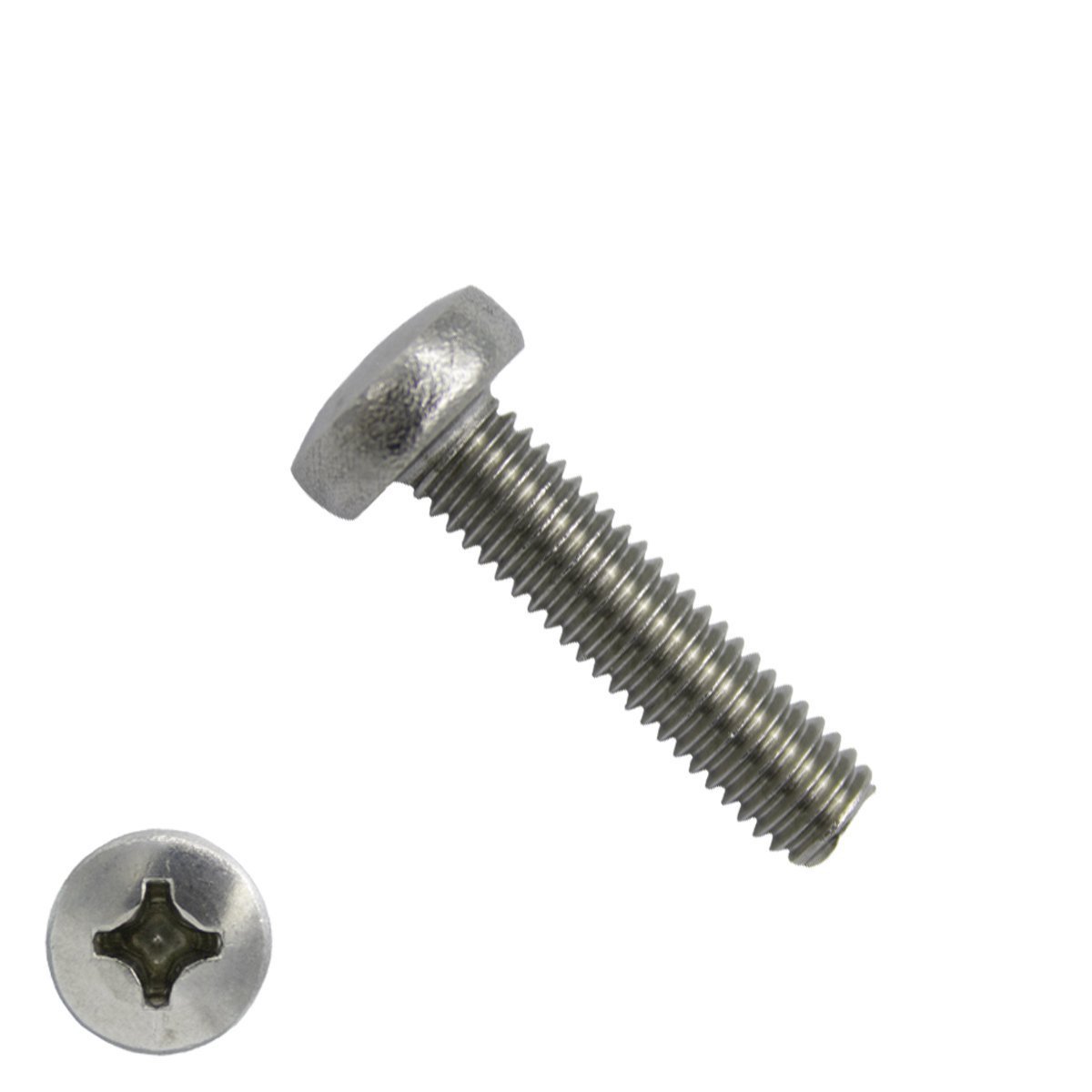 Linsenschrauben mit Kreuzschlitz M4 x 35mm DIN7985 Edelstahl A2 philips 200 Stück