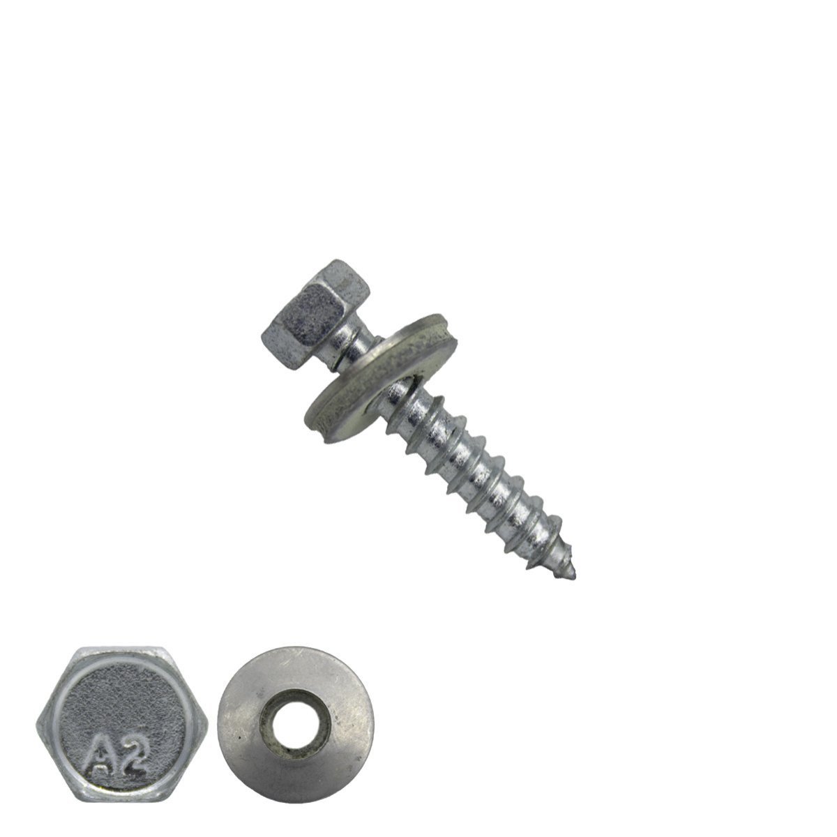 Montageschrauben Edelstahl A2 6,5x13mm mit Dichtungsring 16mm 500 stück