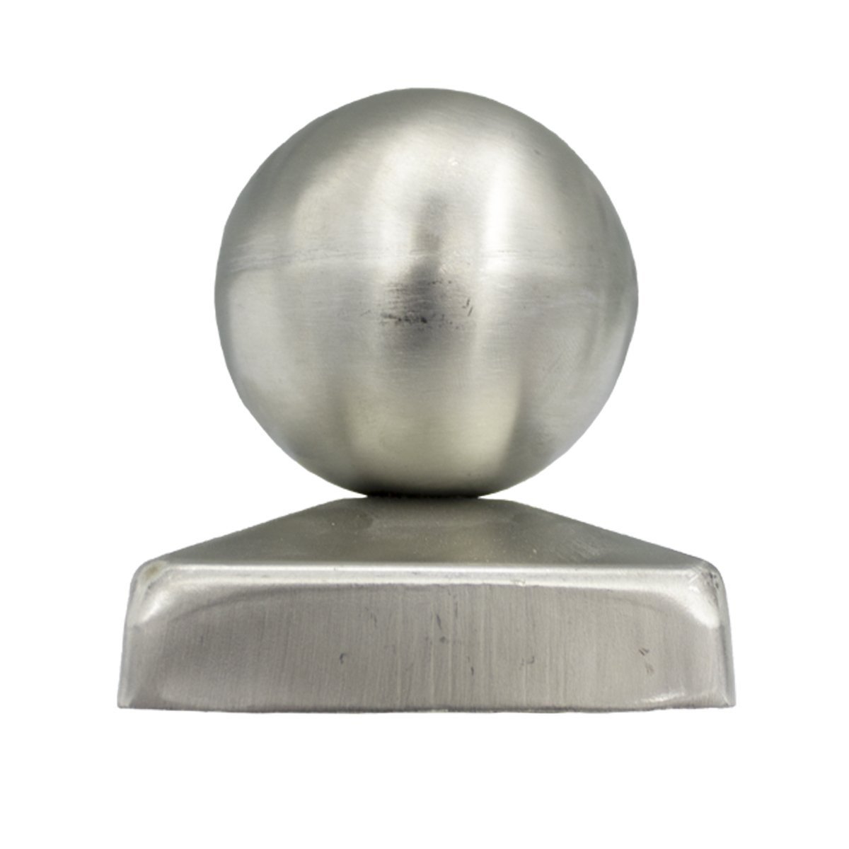 Pfostenkappe mit Kugel 71x71mm Edelstahl A2 1 Stück