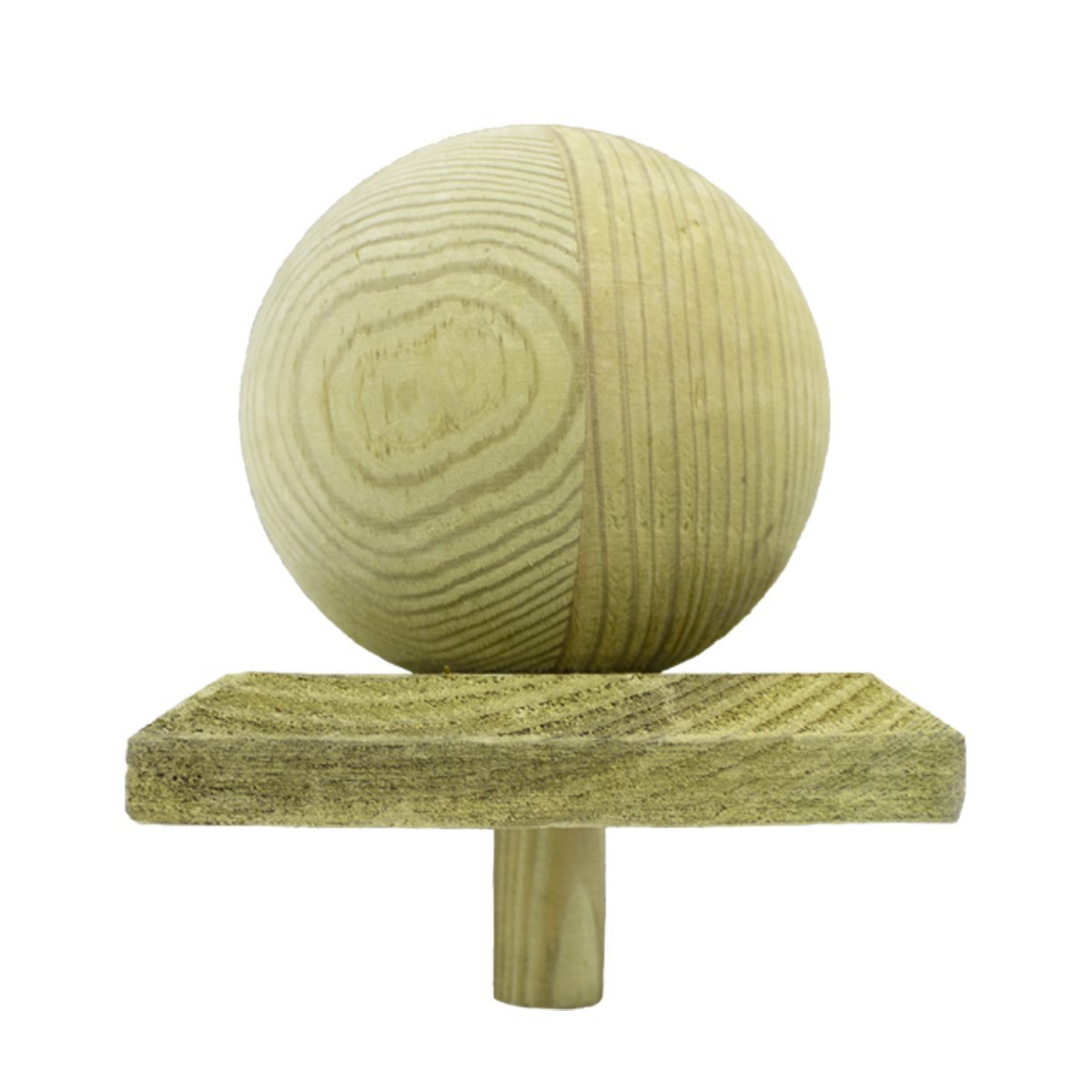 Pfostenkappe mit Kugel 80x80mm Holz 1 Stück