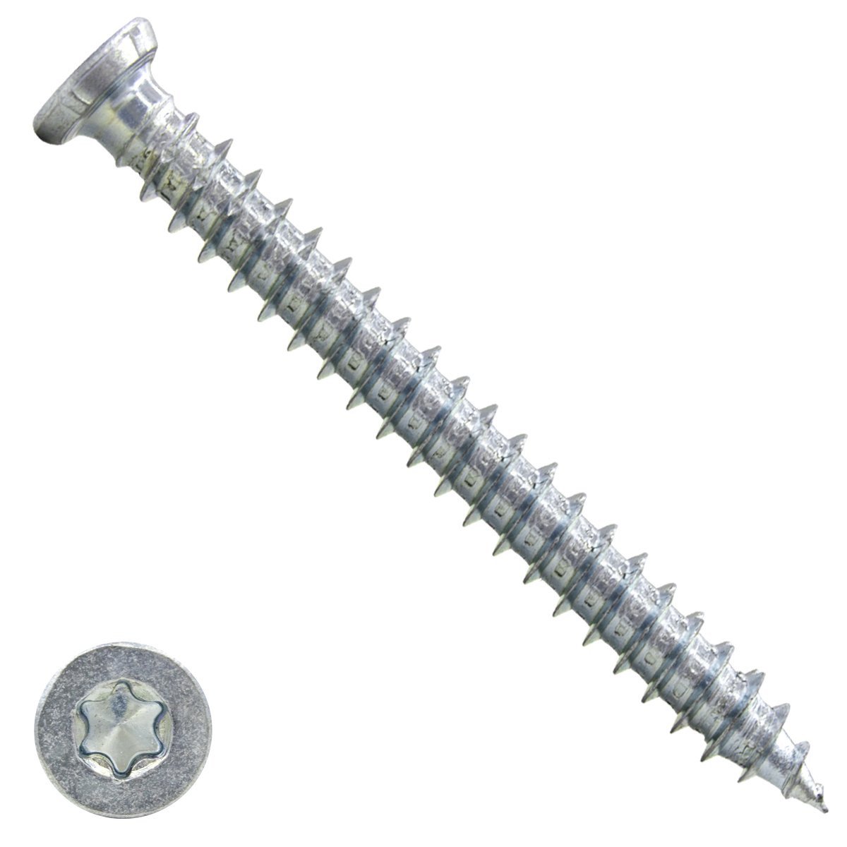 Rahmenschrauben 7,5x152mm verzinkt Senkkopf TORX 100 Stück