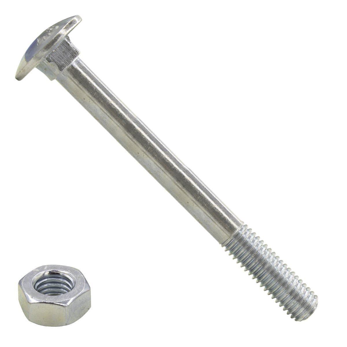Schlossschrauben  M6 x 90mm verzinkt Din603  mit Muttern 25 Stück