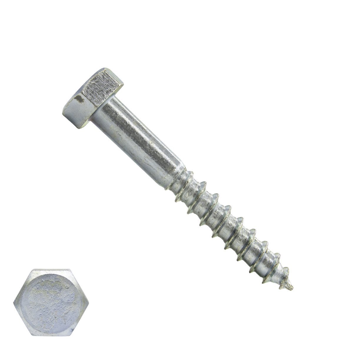 Schlüsselschrauben M10 verzinkt 10x50mm Din571 100 Stück