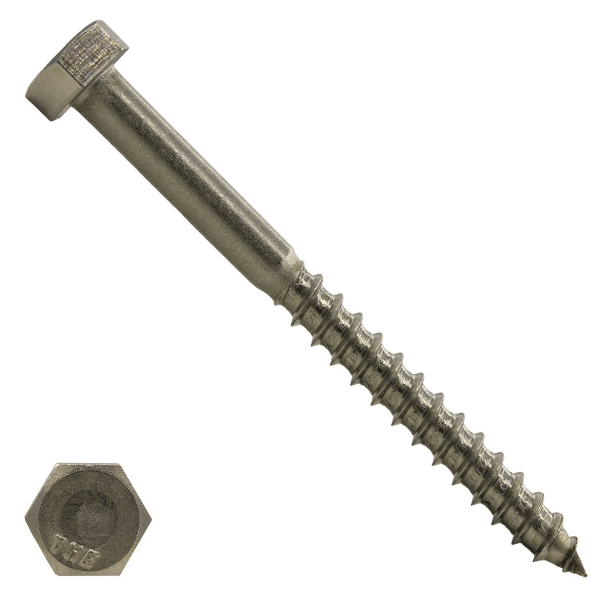 Schlüsselschrauben M7 Edelstahl A2 7x190mm Din571 100 Stück