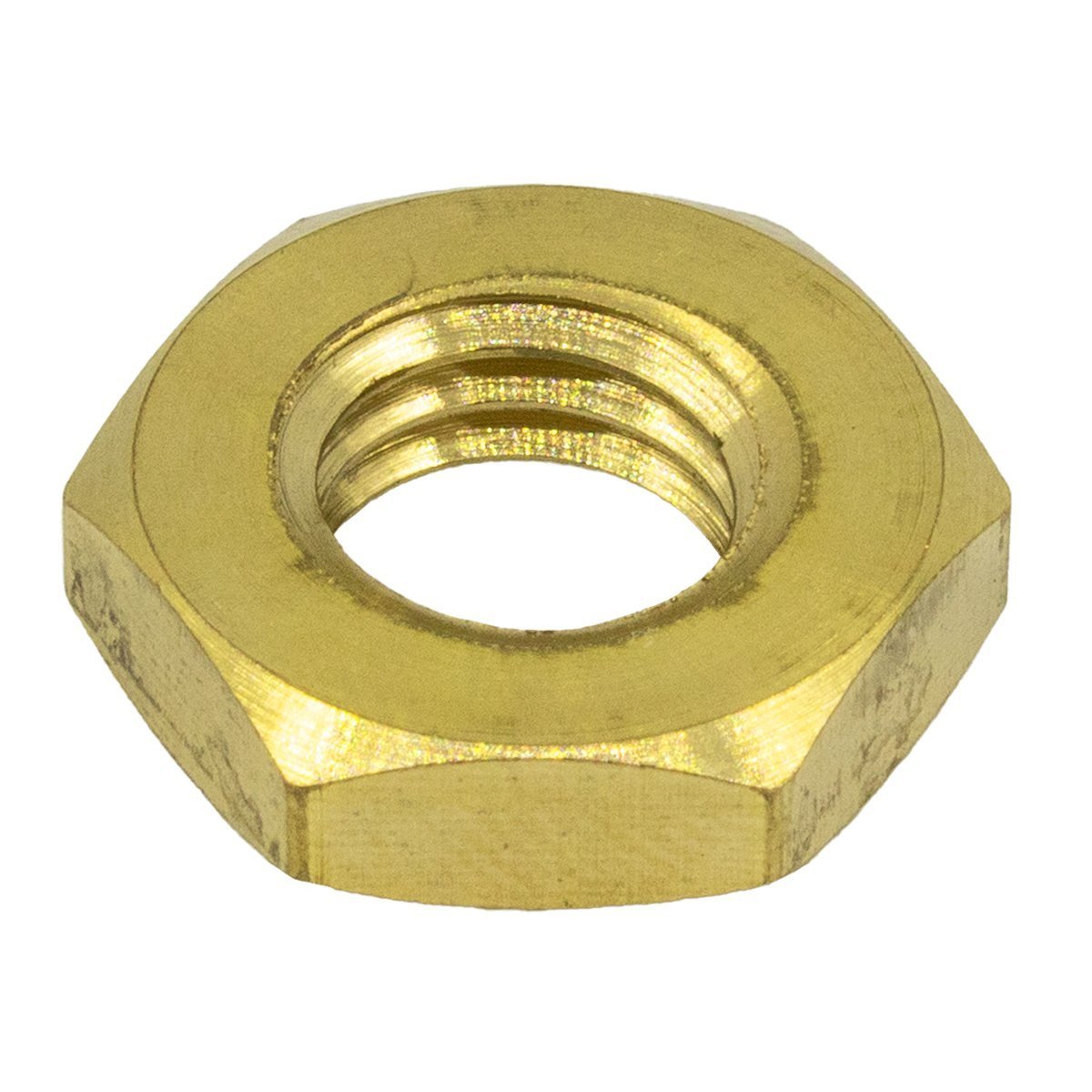 Sechskantmuttern  M10 DIN439 messing niedrige Form 25 Stück