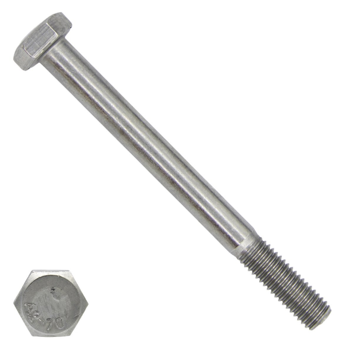 Sechskantschrauben  M10 x 180mm Edelstahl A4 DIN931 mit Schaft 25 Stück