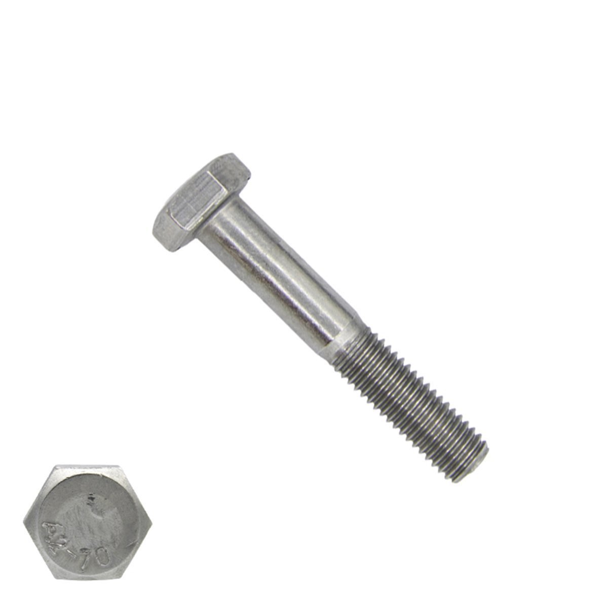 Sechskantschrauben  M10 x 40mm Edelstahl A4 DIN931 mit Schaft 100 Stück