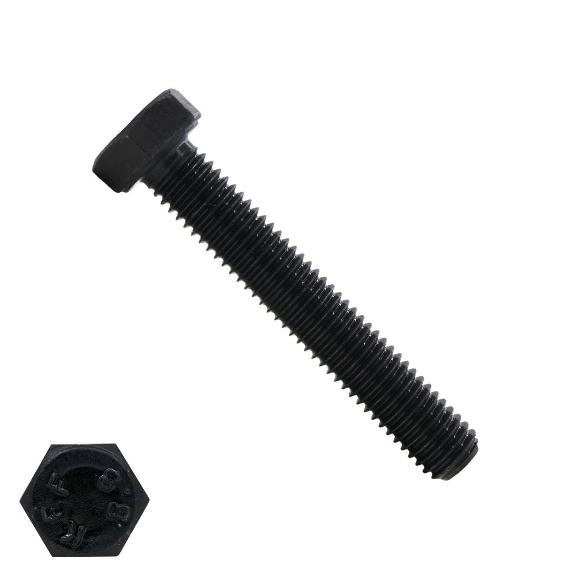 Sechskantschrauben M10 x 60mm blank DIN933 Vollgewinde 100 Stück