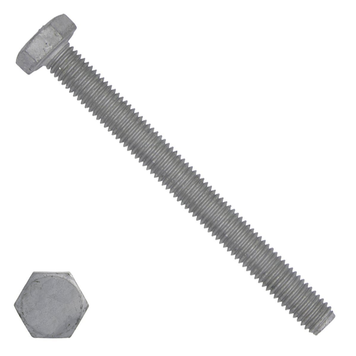 Sechskantschrauben M10 x 80mm feuerverzinkt DIN933 Vollgewinde 100 Stück