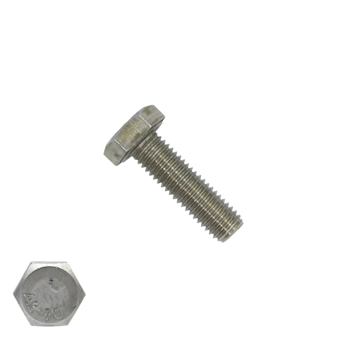 Sechskantschrauben M14 x 30mm Edelstahl A2 DIN933 Vollgewinde 50 Stück