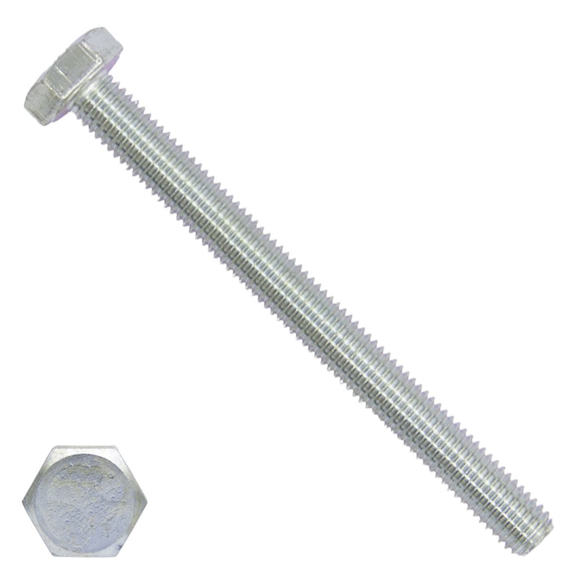 Sechskantschrauben M16 x 110mm verzinkt DIN933 Vollgewinde 25 Stück