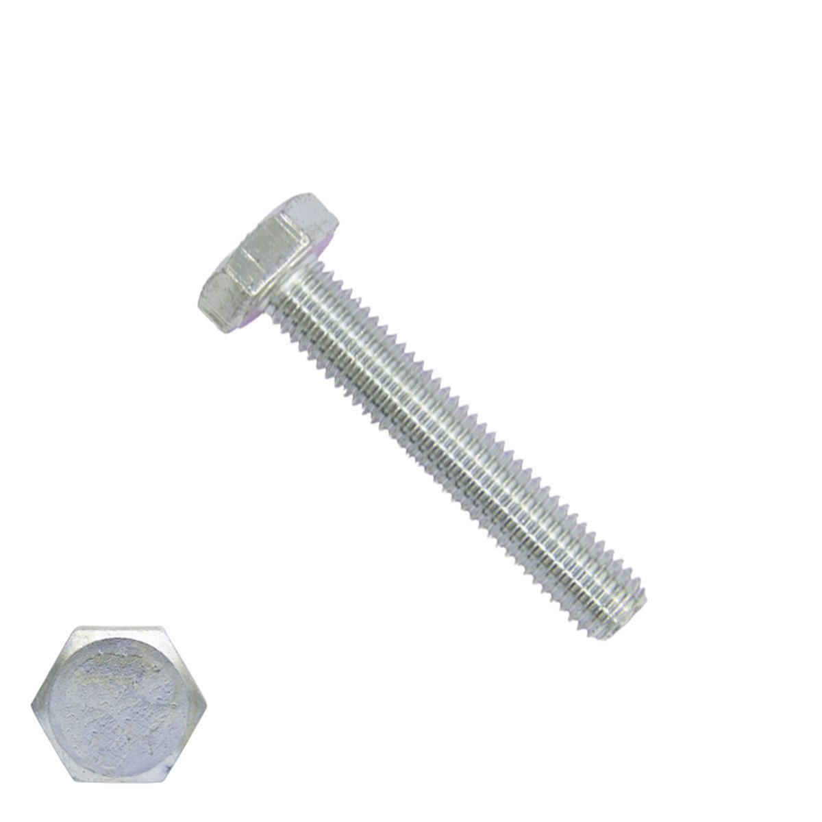 Sechskantschrauben M20 x 40mm verzinkt DIN933 Vollgewinde 25 Stück