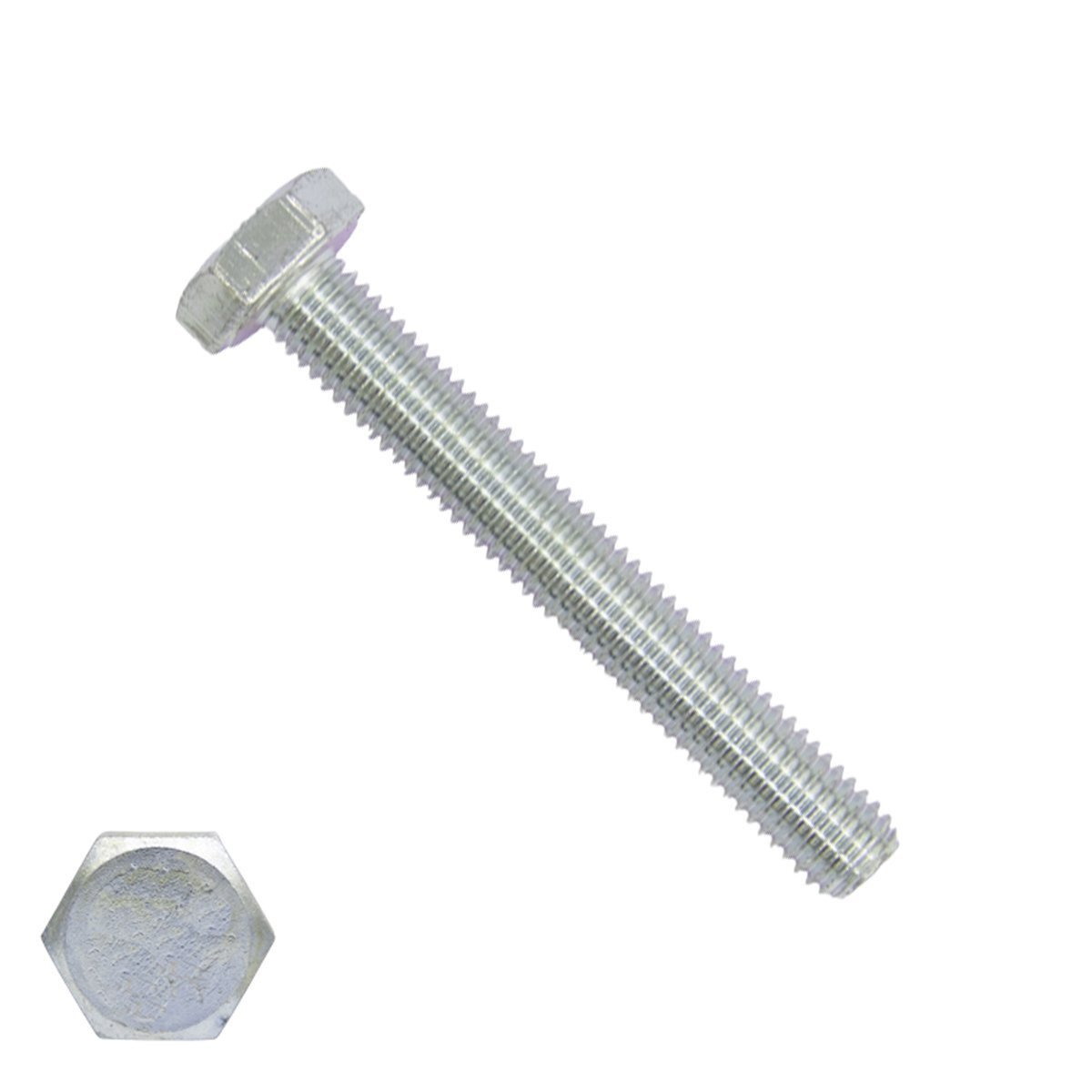 Sechskantschrauben M20 x 60mm verzinkt DIN933 Vollgewinde 25 Stück