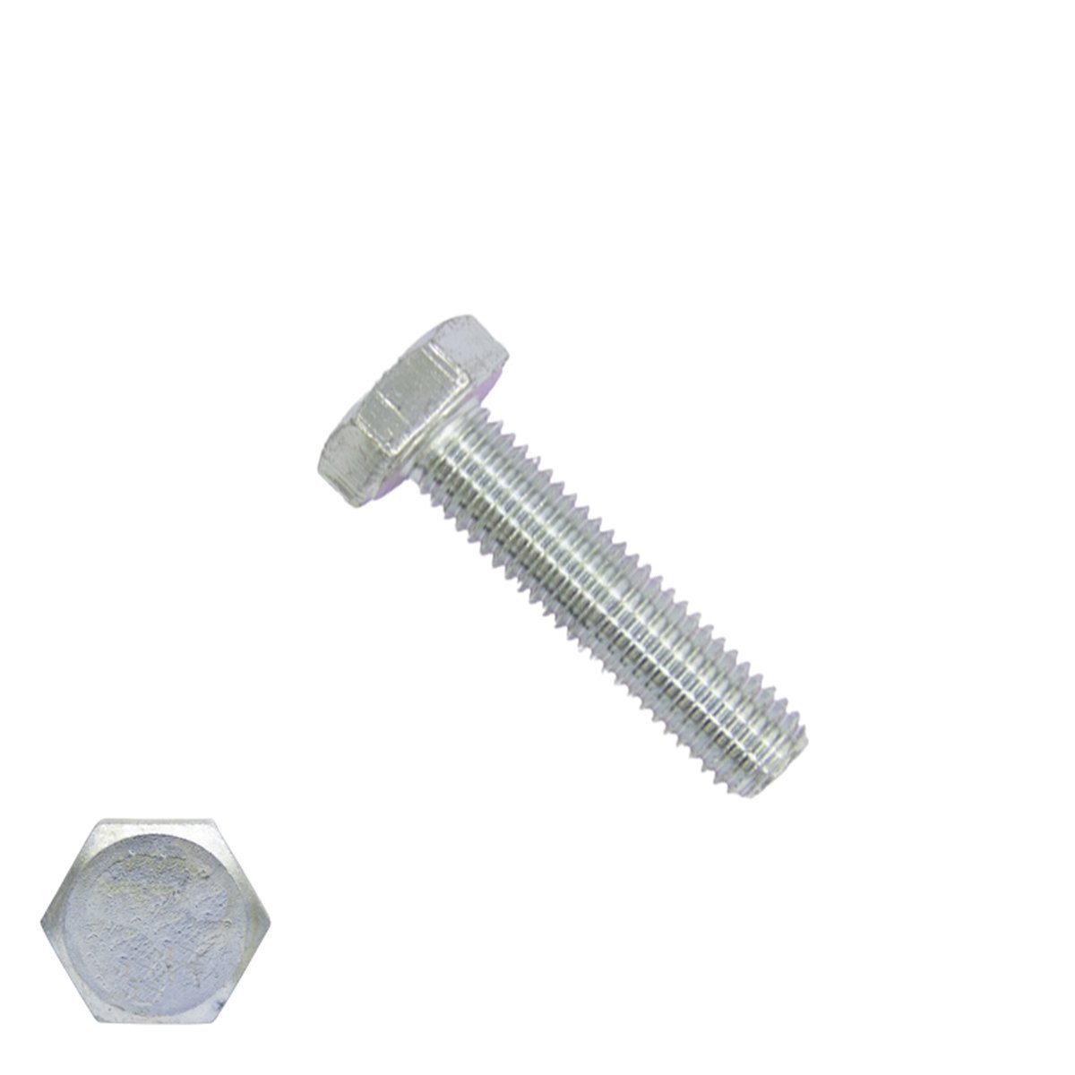 Sechskantschrauben M6 x 30mm verzinkt DIN933 Vollgewinde 200 Stück
