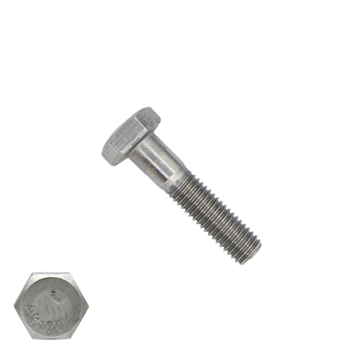 Sechskantschrauben  M6 x 35mm Edelstahl A2 DIN931 mit Schaft 200 Stück