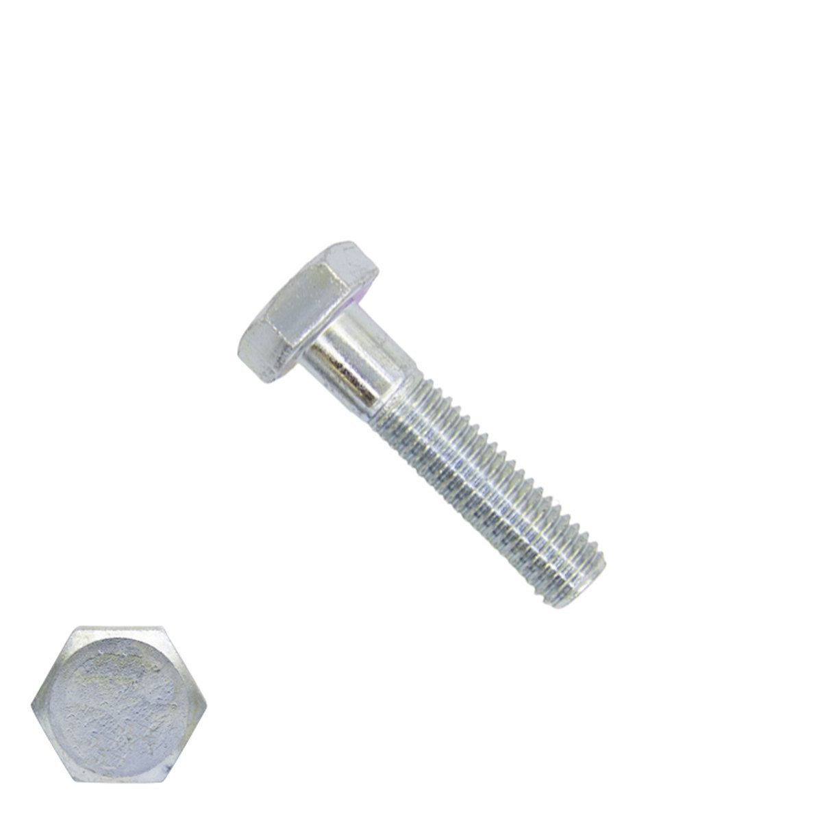 Sechskantschrauben  M6 x 35mm verzinkt DIN931 mit Schaft 200 Stück