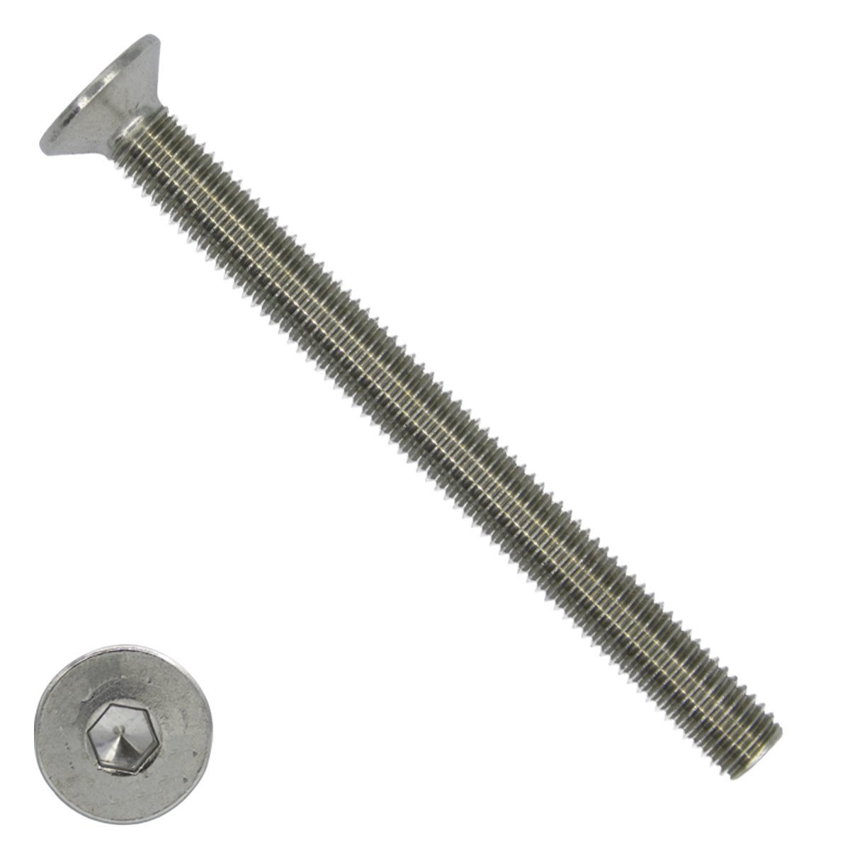 Senkkopfschrauben inbus  M6 x 80mm Edelstahl A2 DIN7991 100 Stück