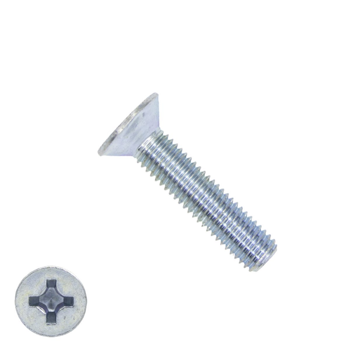 Senkschrauben mit Kreuzschlitz M6 x 30mm DIN965 verzinkt philips 200 Stück
