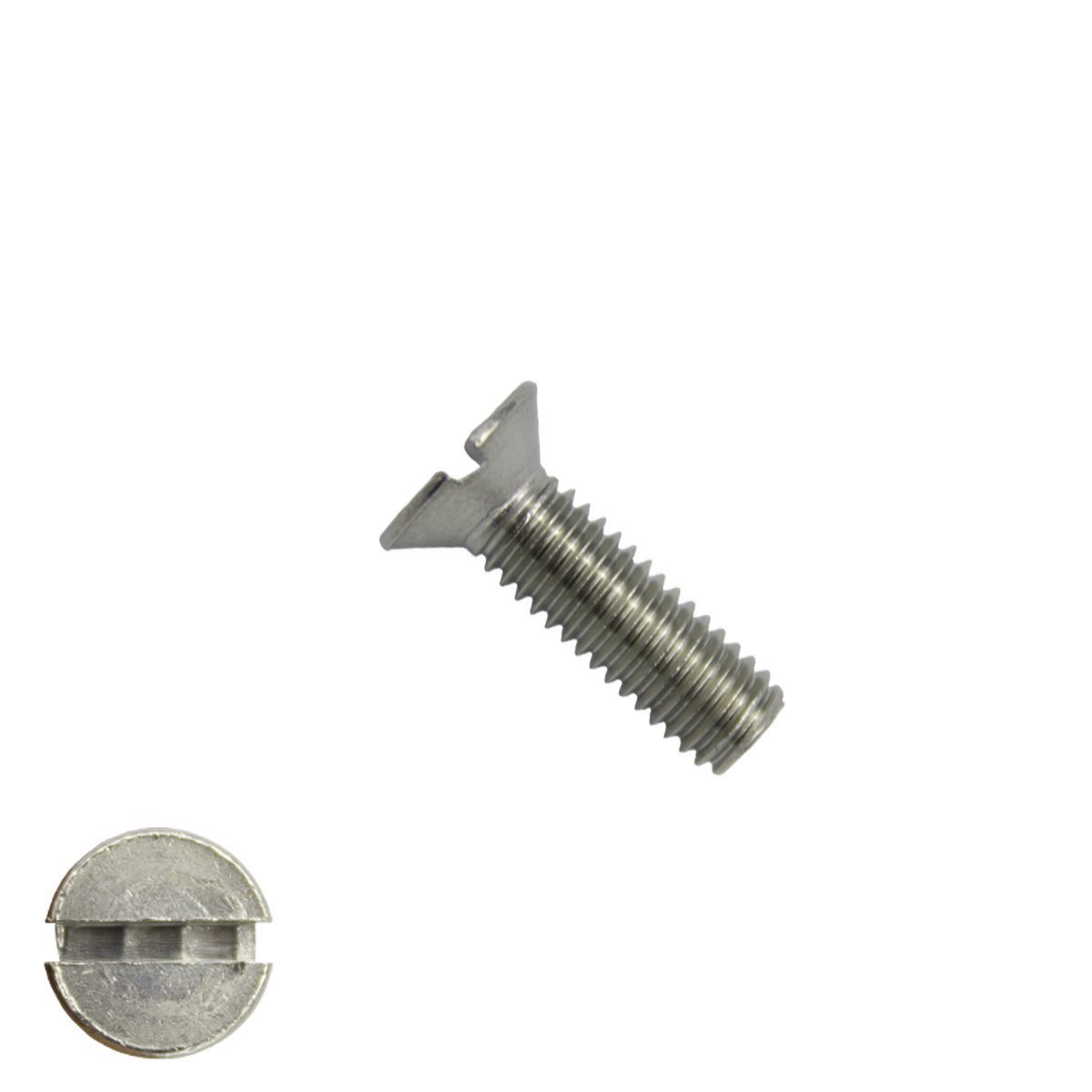 Senkschrauben mit Schlitz M4 x 20mm DIN963 Edelstahl A2  200 Stück
