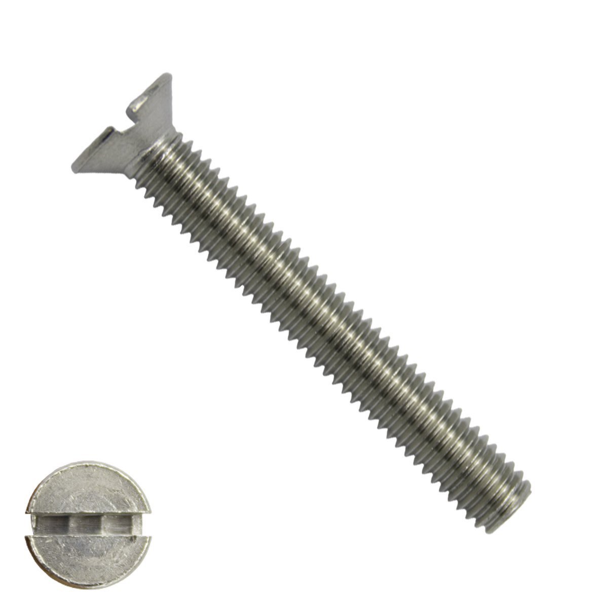 Senkschrauben mit Schlitz M5 x 60mm DIN963 Edelstahl A2  200 Stück