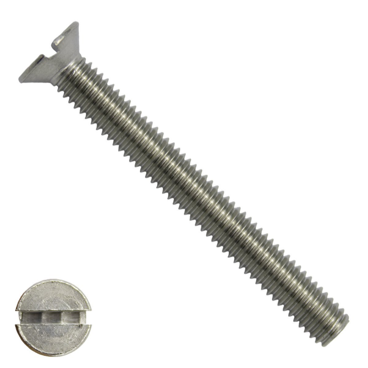Senkschrauben mit Schlitz M6 x 110mm DIN963 Edelstahl A2  200 Stück