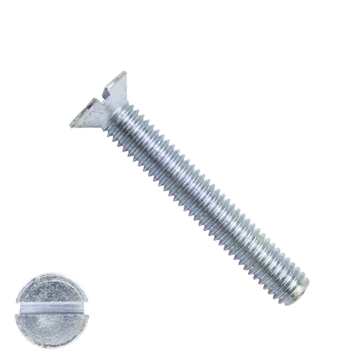 Senkschrauben mit Schlitz M8 x 40mm DIN963 verzinkt  200 Stück