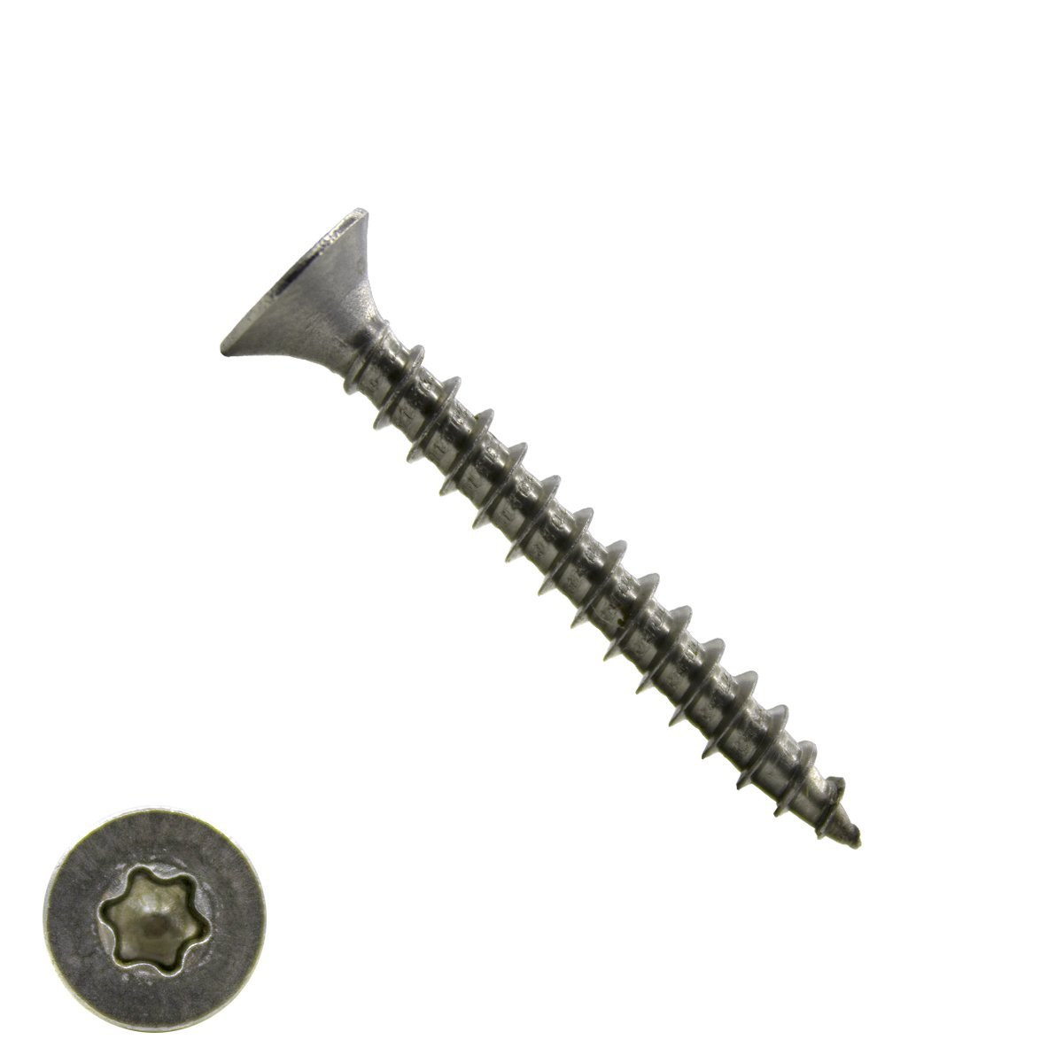 Spanplattenschrauben 4,5x35mm Edelstahl A2 Senkkopf TORX-20 500 Stück