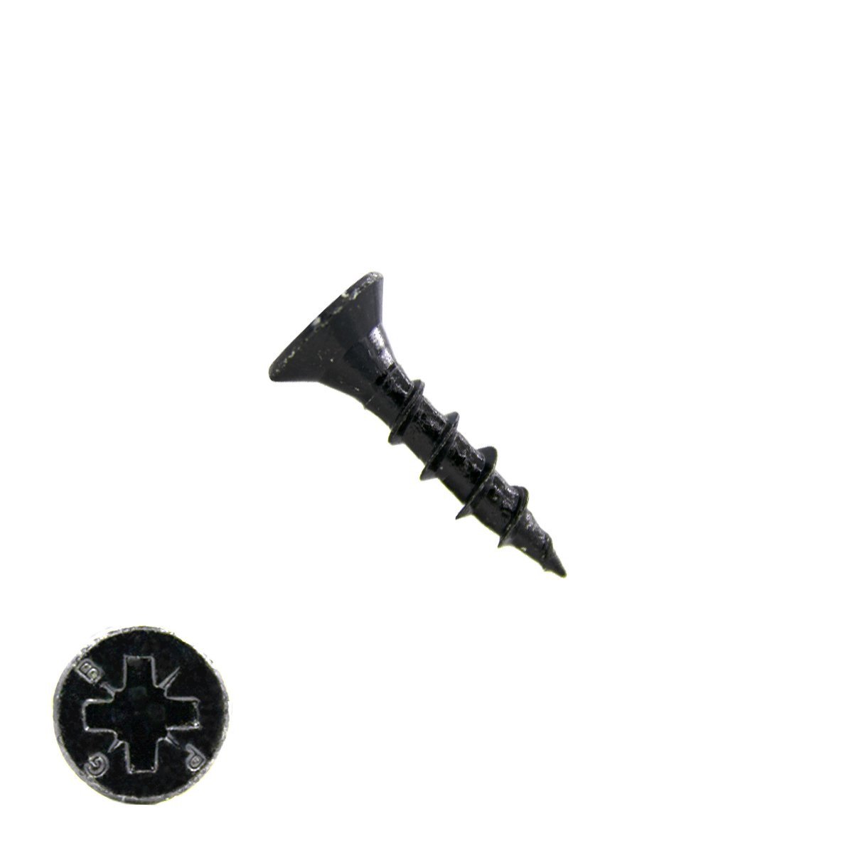 Spanplattenschrauben 2,5x16mm Schwarz verzinkt Senkkopf POZI-1 200 Stück