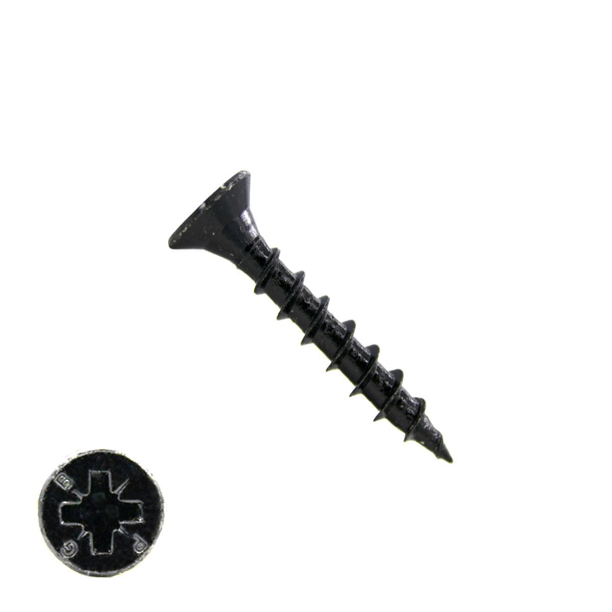 Spanplattenschrauben 3,5x30mm Schwarz verzinkt Senkkopf POZI-2 200 Stück